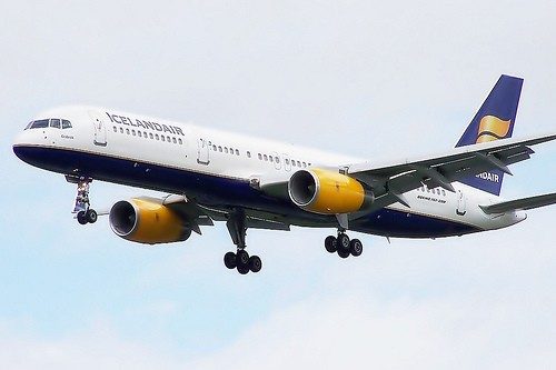 Icelandair aircraft on the tarmac