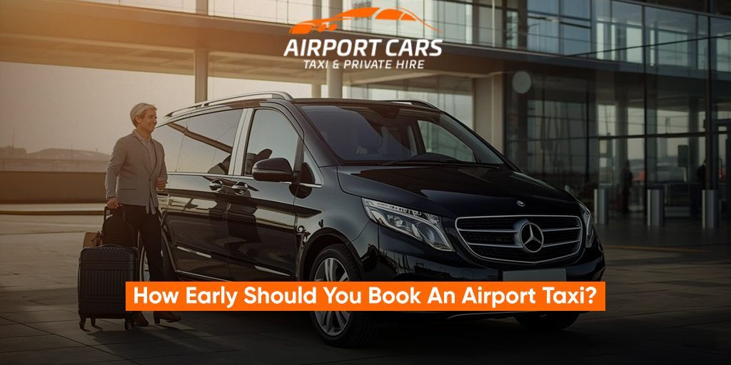 Traveler planning airport taxi booking in advance