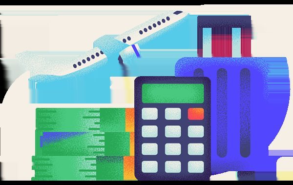 Budget planning chart for travel expenses