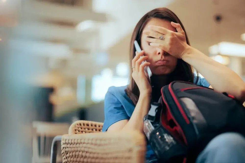 Passengers navigating budget airline travel and baggage rules