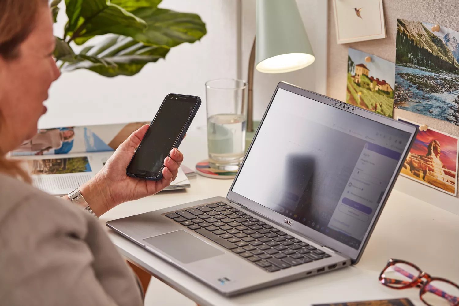 Traveler planning flights and comparing options on a laptop
