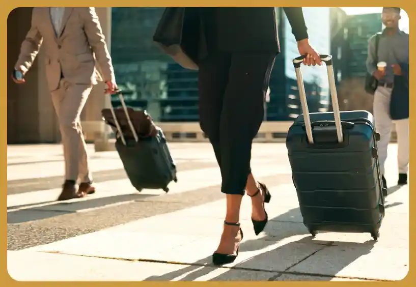 Different airport transfer options including taxis, shuttles, and private cars