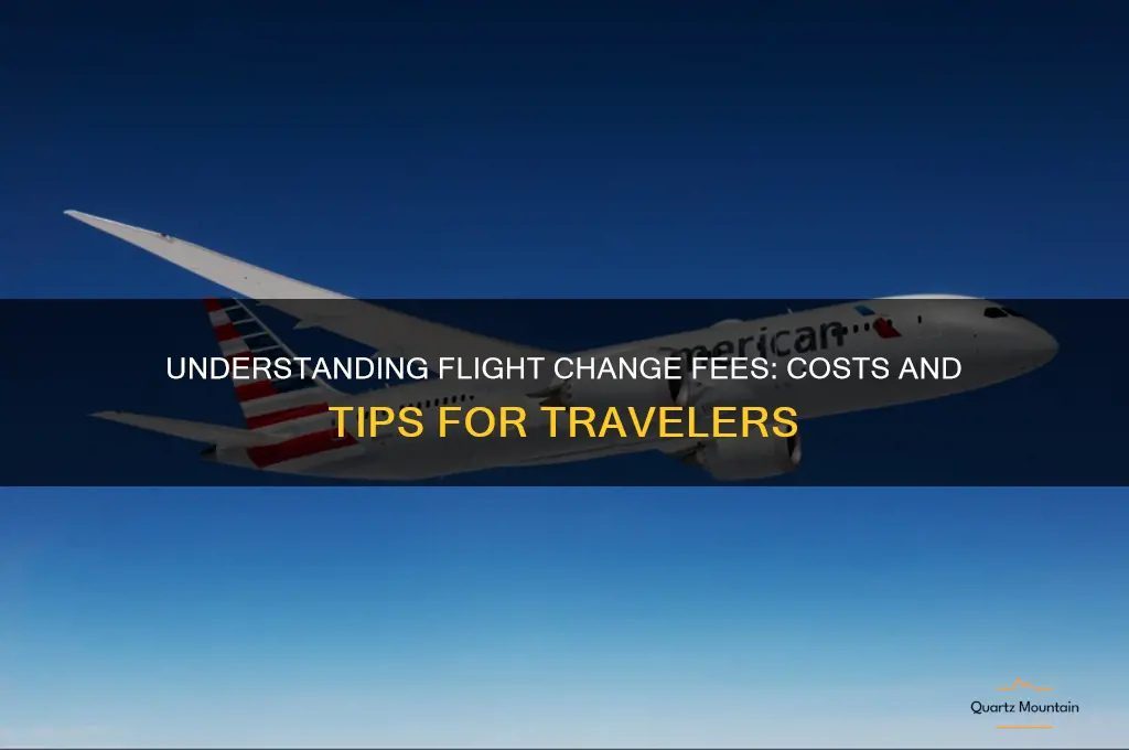 Illustration showing the cost of changing a travel flight