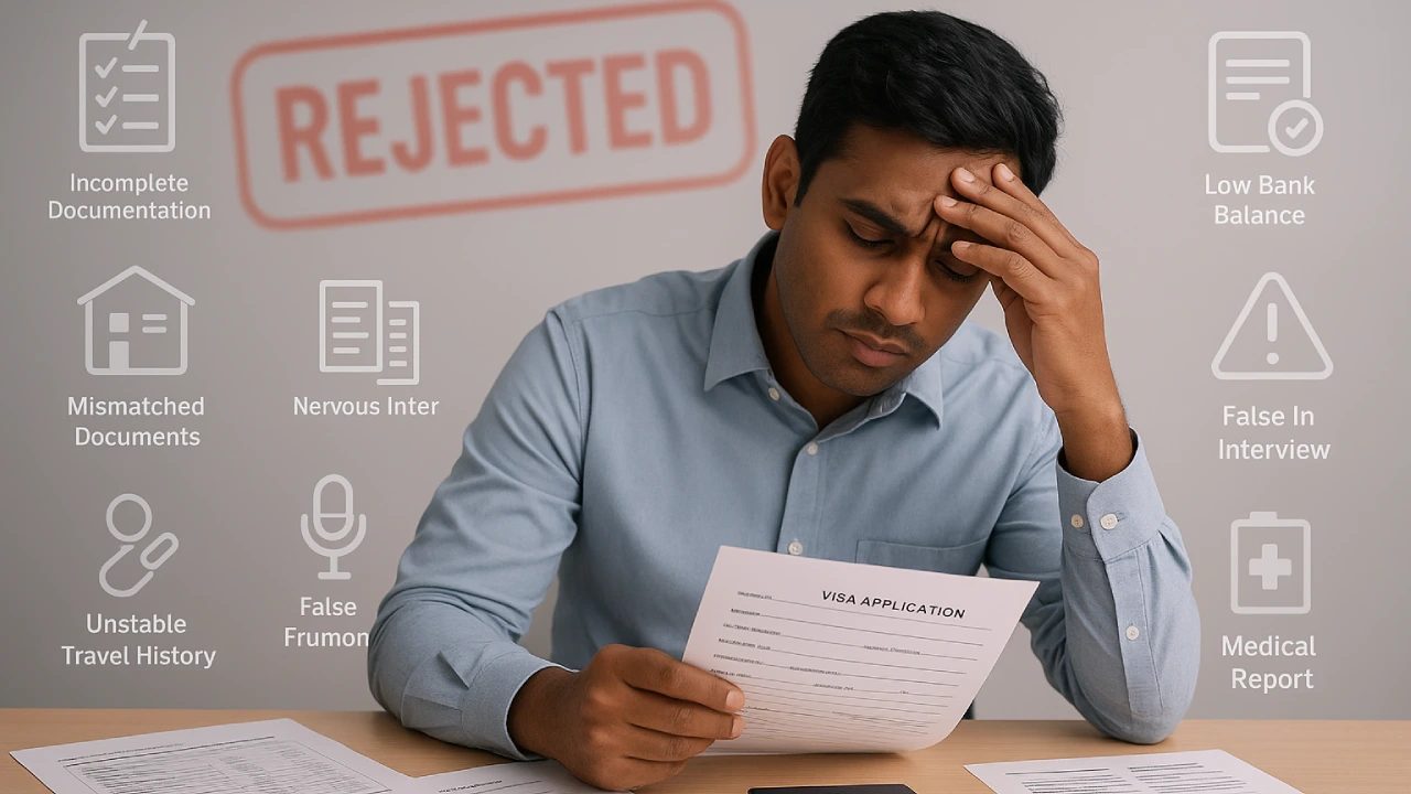 Common Mistakes & Reasons for Visa Rejection