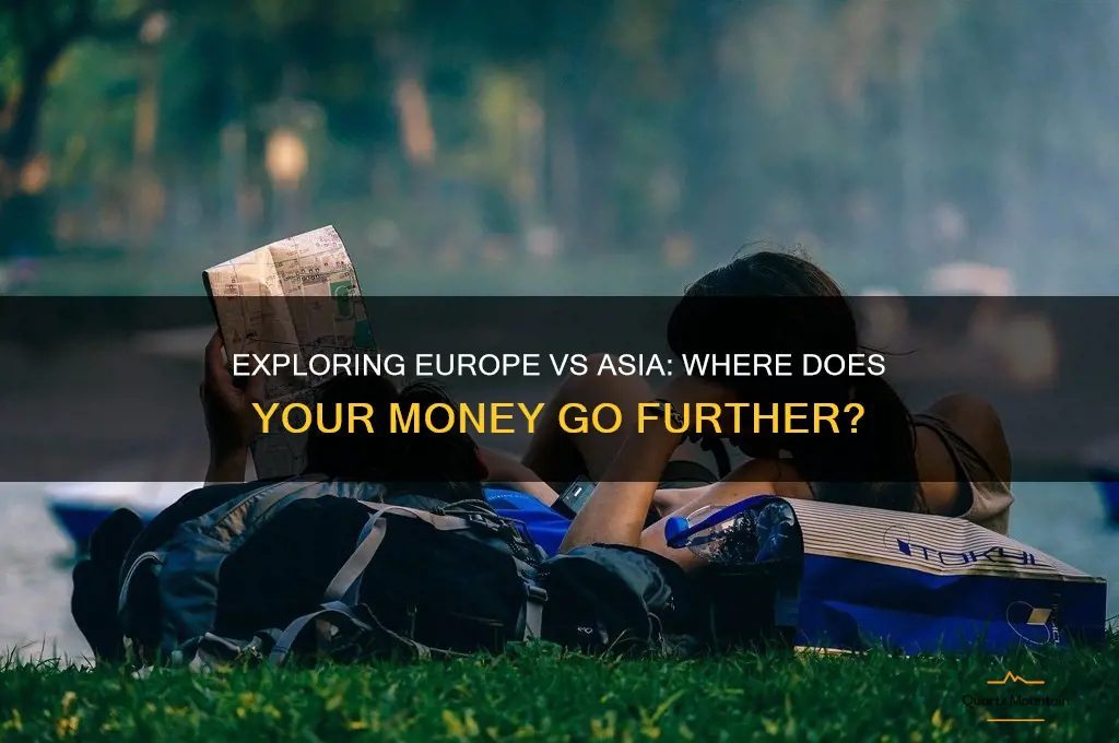Which is more expensive to travel, Europe or Asia