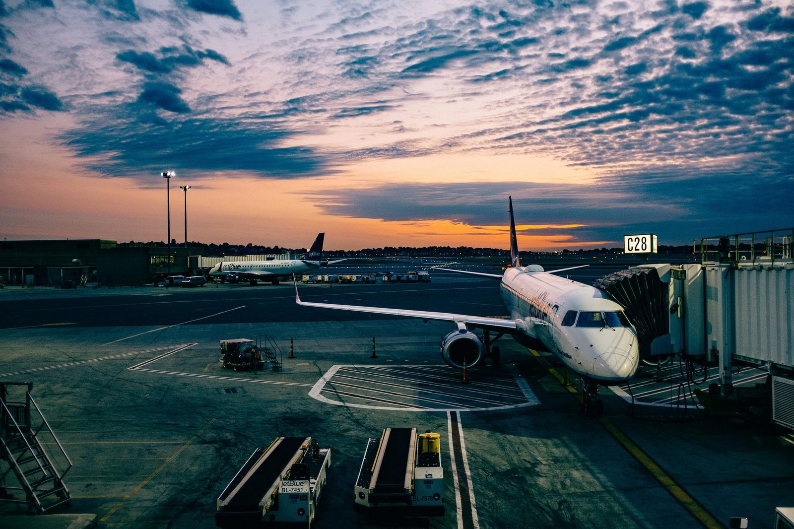 Signs pointing to multiple airports, illustrating alternate airport choices