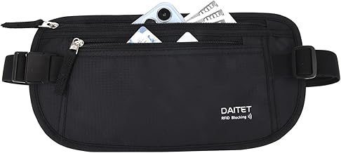 Travel money belt used to securely carry cash and cards