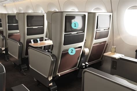 premium economy seat chart comparison across different international airlines