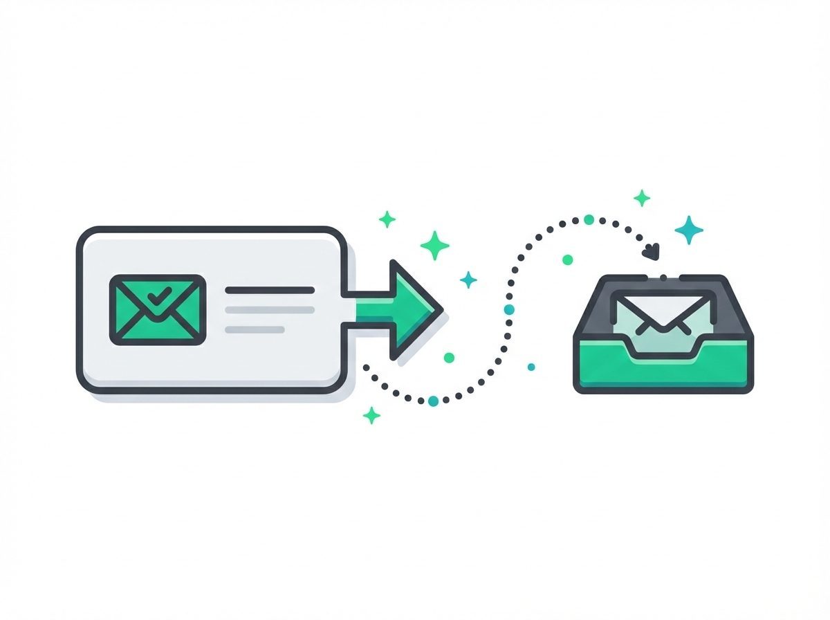 Illustration of automated email delivery and AI monitoring airfare