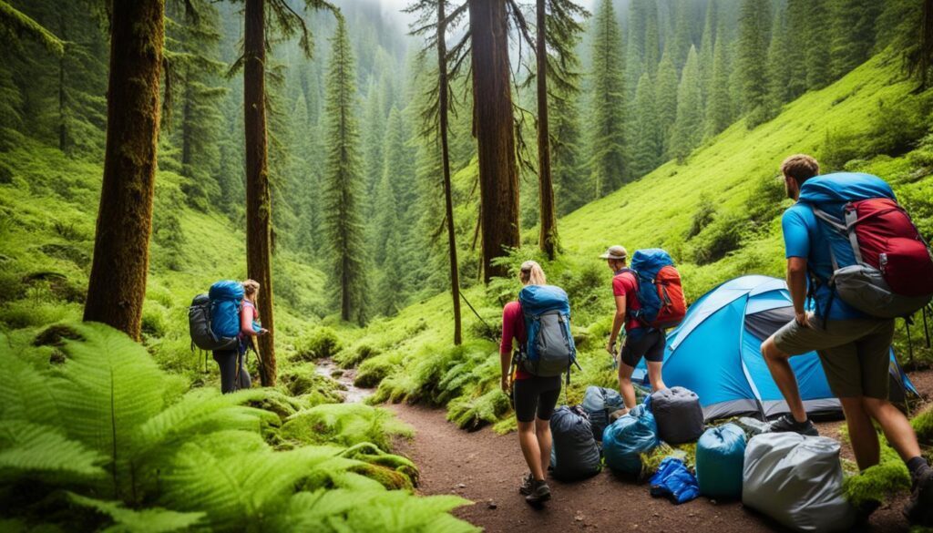 Traveler enjoying a national park on a budget weekend getaway