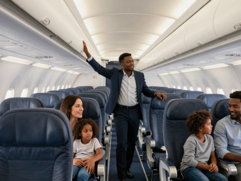 Seat selection fees highlighted as an added cost on a flight booking.