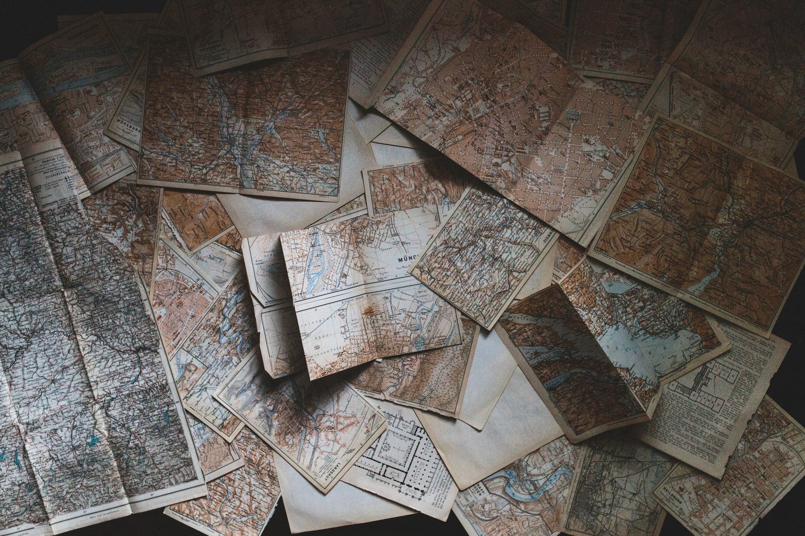 maps lying on the floor, Instagram - @andrewtneel | Donations - paypal.me/AndrewNeel