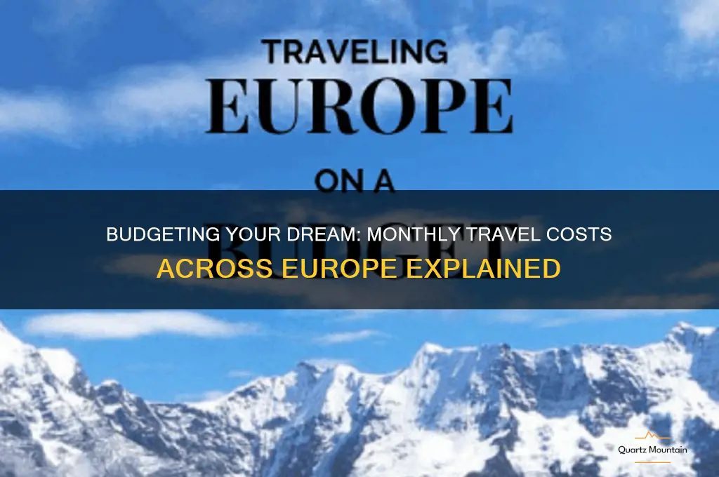 how much is it to travel europe for a month